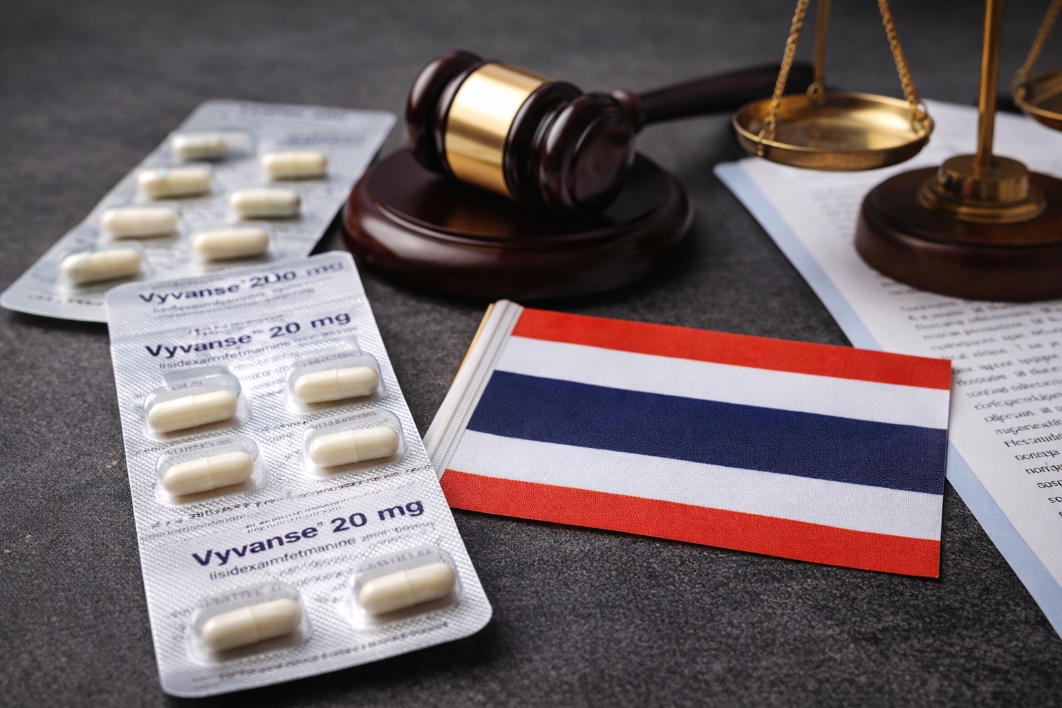 Legal Status of Vyvanse in Thailand